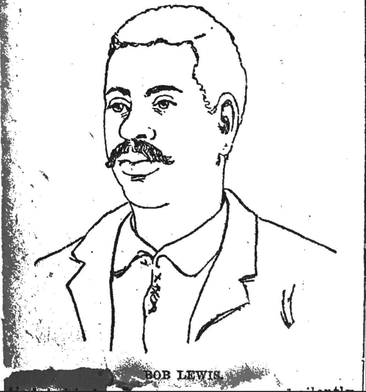 Drawing of Robert Lewis